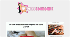 Desktop Screenshot of misscochonne.com